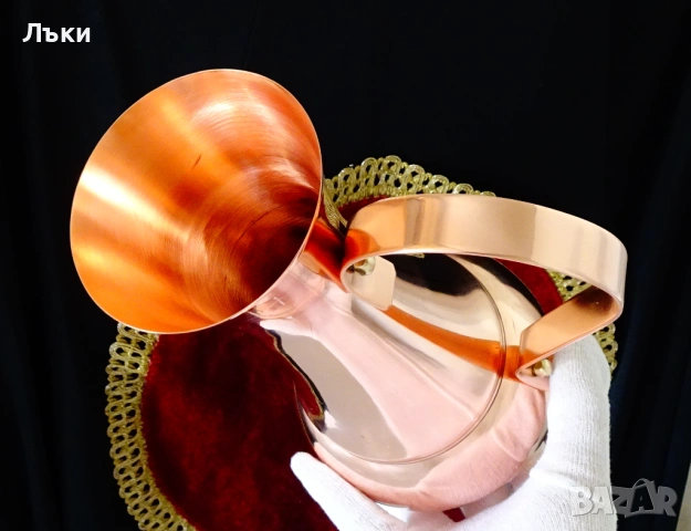 Медна кана за вино,чиста червена мед 1.5 л. , снимка 3 - Антикварни и старинни предмети - 53817120