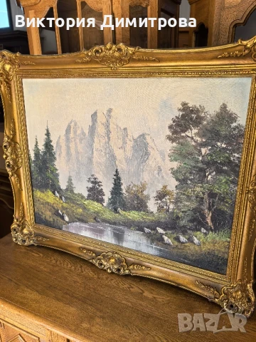 Картина "Алпите" , снимка 4 - Картини - 51208569