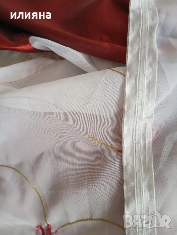 Пердета с бродерия -2 броя , снимка 4 - Пердета и завеси - 51994177