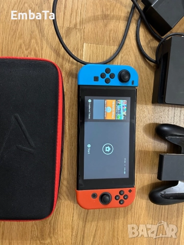 Конзола Nintendo switch пълен комплект, снимка 2 - Nintendo конзоли - 52949373