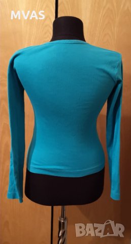Нова синя блуза с дълъг ръкав XS , снимка 2 - Блузи с дълъг ръкав и пуловери - 35801479