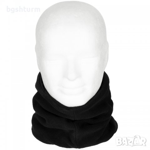 Тръбен шал , полар, черен, с покривало за глава, снимка 2 - Шалове - 39813731