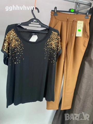 тениска с блестящи пайети