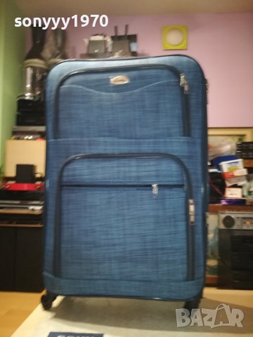 КУФАР 76Х47Х25СМ RED & BLUE DENIM-ЧЕРВЕН ИЛИ СИН 2008231717, снимка 8 - Куфари - 41912526