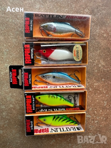Воблери Rapala Rattlin Rap 7 и 8 см, снимка 7 - Такъми - 52207898