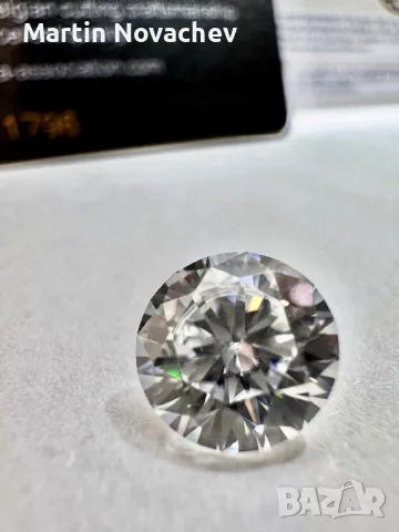 Диамант 2 карата , мойсанит, за бижу и подарък, снимка 6 - Други - 46061513