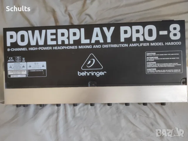 Behringer ha 8000 професионален слушалков усилвател, снимка 11 - Аудиосистеми - 55829631