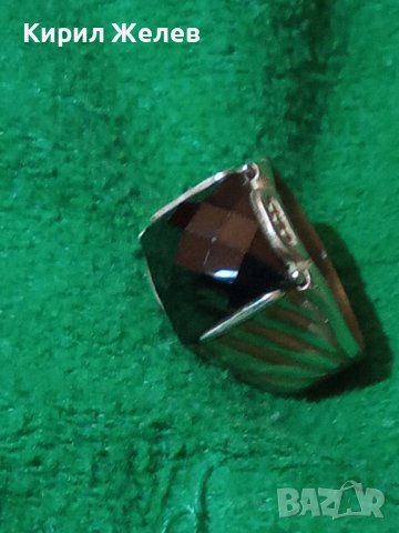 СТИЛЕН СКЪПОЦЕНЕН СРЕБЪРЕН АРТ ПРЪСТЕН СРЕБРО 925 с ГОЛЯМ ЮВЕЛИРНО ФАСЕТИРАН ЧЕРЕН ОНИКС 28724, снимка 16 - Пръстени - 37252487