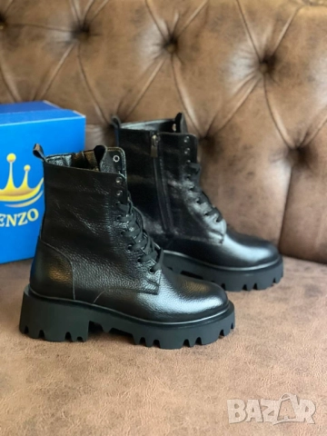 дамски боти от естествена кожа kenzo, снимка 3 - Дамски боти - 51441671