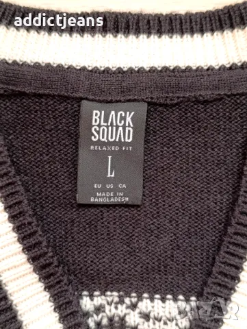 Мъжка жилетка Black Squad размер L, снимка 3 - Пуловери - 49764784
