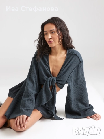 Нов ежедневен елегантен сет костюм комплект от две части риза топ панталони 100% памук памучни , снимка 4 - Костюми - 50042365