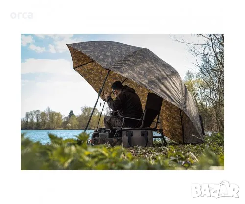 Чадър Fox 60" Fox Camo Brolly, снимка 3 - Такъми - 49235856