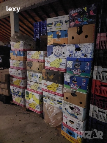 Продавам кашони за банани , снимка 3 - Друго търговско оборудване - 51671607