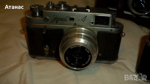 Фотоапарати ЗОРКИЙ 4 с обективи Индустар 50 - 3бр, снимка 5 - Фотоапарати - 40287422