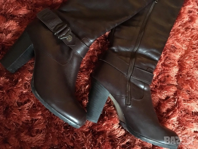 G-star оригинални дамски ботуши от естествена кожа Uk4/37, снимка 6 - Дамски ботуши - 53246327