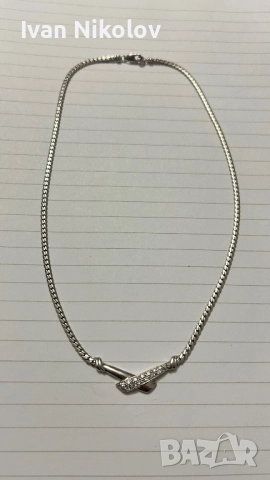 Дамско сребърно колие, снимка 2 - Колиета, медальони, синджири - 52945713