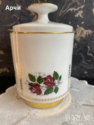 Баварска порцеланова бонбониера, снимка 2 - Сервизи - 49702552