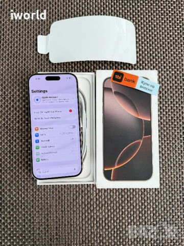 100% Battery 🔋 iPhone 16 Pro ❗️Лизинг от 31€/мес ❗️Desert Titanium❗️128GB , снимка 10 - Apple iPhone - 53682380