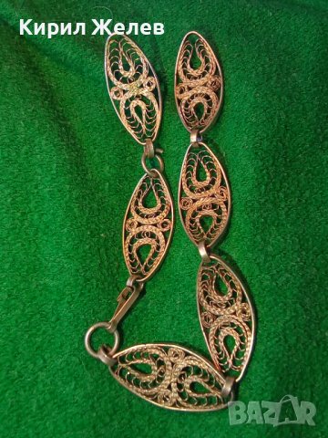 ВЪЗРОЖДЕНСКА ФИЛИГРАННО ВИСОКА ПРОБА СРЕБРО ГРИВНА с ГРАНУЛАЦИЯ 5095, снимка 6 - Антикварни и старинни предмети - 30330969