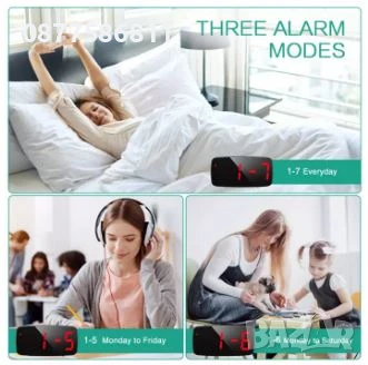 НОВИ СВЕТЕЩИ ЧАСОВНИЦИ. ПОСТОЯННО СВЕТЕЩ LED ЧАСОВНИK С ГОЛЕМИ ЦИФРИ НА ТОК ИЛИ БАТЕРИИ, ТЕРМОМЕТЪР., снимка 12 - Друга електроника - 46573337