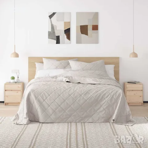 vidaXL Нощни шкафчета, 2 бр, 40x31x50 см, борово дърво масив, снимка 2 - Шкафове - 56147874