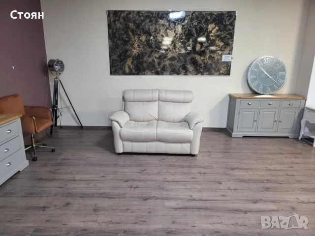 Кремав диван двойка от плат, снимка 2 - Дивани и мека мебел - 51955866