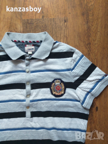 Tommy Hilfiger polo- страхотна дамска тениска Л, снимка 2 - Тениски - 44828036