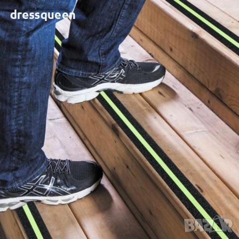 4858 Светеща Сигнална Лента за Стълби и Препятствия – 5м, Видимост в Пълна Тъмнина, снимка 4 - Други - 53709880