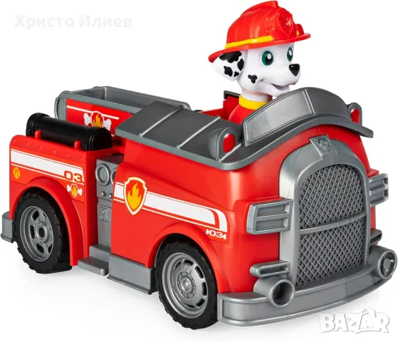 Кола с дистанционно PAW PATROL Пожарна кола на МАРШАЛ Spin Master, снимка 6 - Коли, камиони, мотори, писти - 47586696