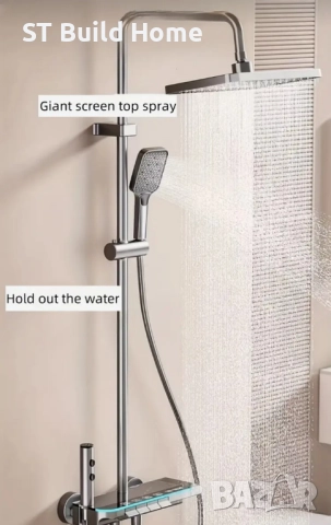 Цифров Душ Панел с Пиано Клавиши и LED Осветление, снимка 10 - Душове - 51598423