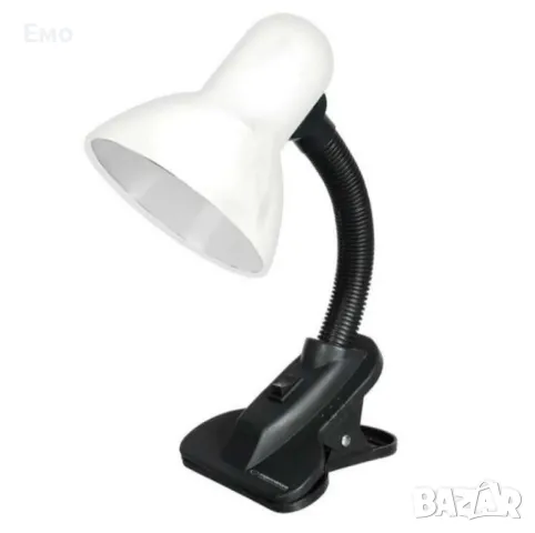 Настолна лампа със щипка с цветове за всеки стил - Кага, Е27, снимка 3 - Настолни лампи - 48615738