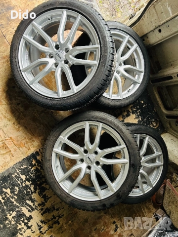 Джанти със зимни гуми 18 5x112, снимка 2 - Гуми и джанти - 52567393