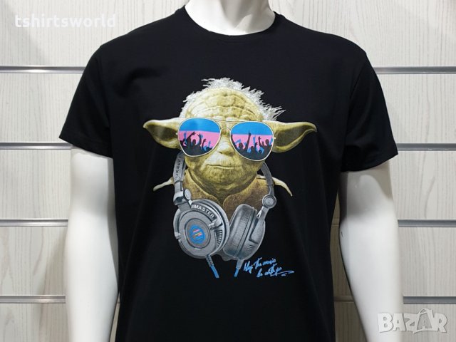Нова мъжка тениска с трансферен печат Йода, Междузвездни войни (Star Wars), снимка 8 - Тениски - 34666946
