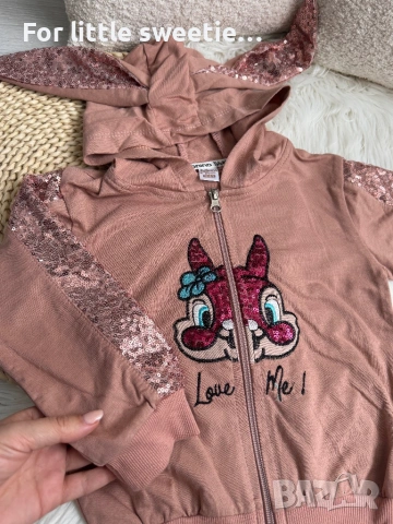 Памучен сет от 3 части 🐰 с блузка дълъг ръкав  , снимка 4 - Детски комплекти - 53811900