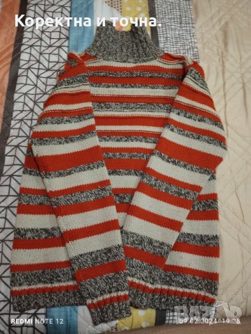 Продавам нов плетен пуловер., снимка 2 - Блузи с дълъг ръкав и пуловери - 44216372