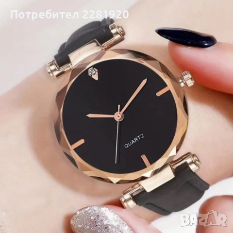 Елегантен дамски комплект часовник и гривна с розово злато, снимка 5 - Дамски - 52849087