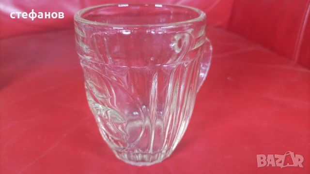 Стъклени чаши за боза от едно време с еленчето, средна боза от 4 ст, снимка 6 - Колекции - 50681240