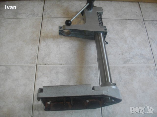 Нова Голяма Немска Стойка За Бормашина-ф43мм/550мм/6,5 кг-PIRANHA-Масивна-Ход 80мм-Прецизна През 1мм, снимка 15 - Бормашини - 41453875