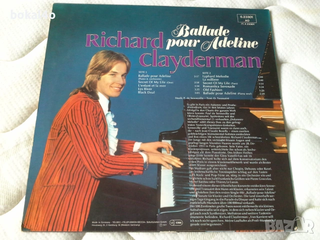 Richard Clayderman - Плоча, снимка 3 - Грамофонни плочи - 39221529