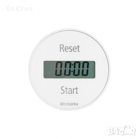 Дигитален кухненски таймер с магнит Brabantia White, Brabantia Grey, снимка 5 - Друга електроника - 53588198