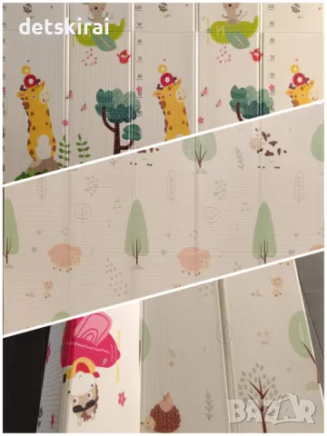 Сгъваемо килимче за игра 200/180 см - различни десени, снимка 5 - Други - 49843707