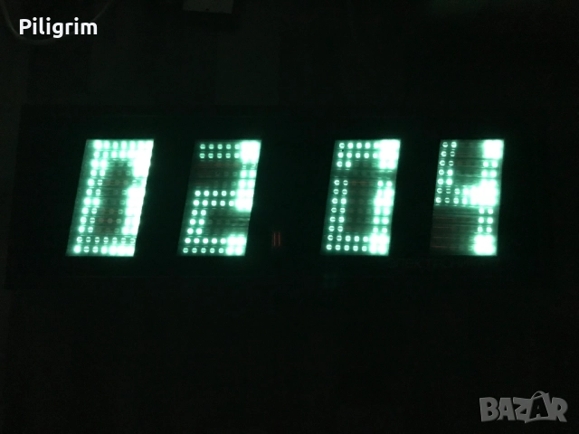 Стенен часовник Електронен «Электроника 7 - 06К», СССР, 1985 г., снимка 10 - Колекции - 52083396