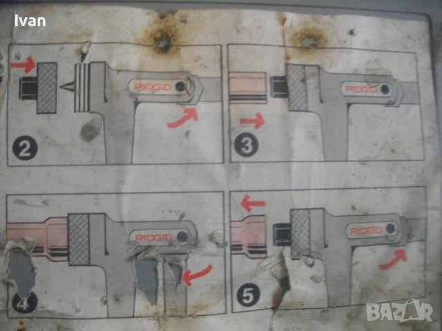 RIDGID EXPANDER РЪЧЕН КАЛИБРАТОР ЕКСПАНДЕР РИДГИД ЗА РАЗШИРЕНИЕ НА ТРЪБИ С ЕКСТРАКТОРИ 22мм 18мм 16м, снимка 9 - Други инструменти - 48998283