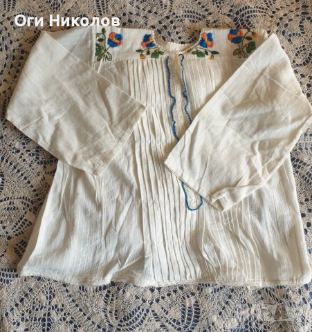 Автентична къса риза от народна носия, снимка 5 - Антикварни и старинни предмети - 50470461