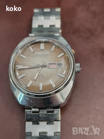 Часовник автоматичен Ricoh автентичен ретро винтидж , снимка 6 - Мъжки - 50513970
