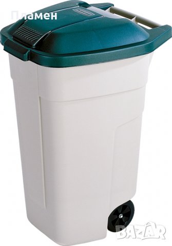 Боклукчийска кофа, контейнер за смет отпадъци с капак и колелца56 x 52 x 88, 110 литра , снимка 9 - Други стоки за дома - 35815684