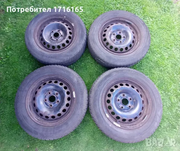 VW ЖЕЛЕЗНИ ДЖАНТИ С ГУМИ , снимка 3 - Гуми и джанти - 47271946
