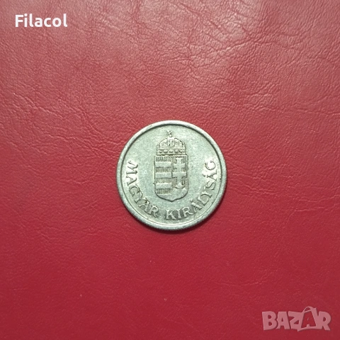 Унгария 1 пенгьо 1942 година, снимка 2 - Нумизматика и бонистика - 53253113