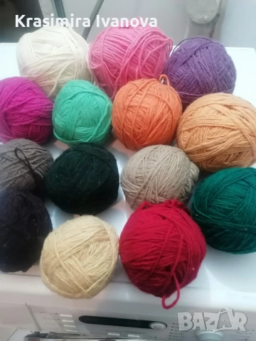 вълнена прежда на кълбета