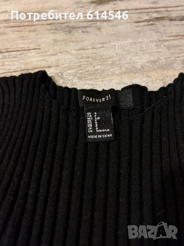 Черен пуловер Forever21, снимка 4 - Блузи с дълъг ръкав и пуловери - 39734586
